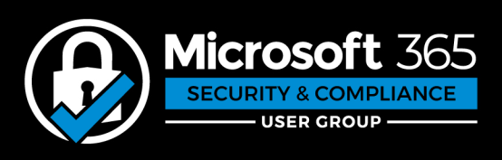 Microsoft 365 Security and Compliance User Group logo for dark mode
